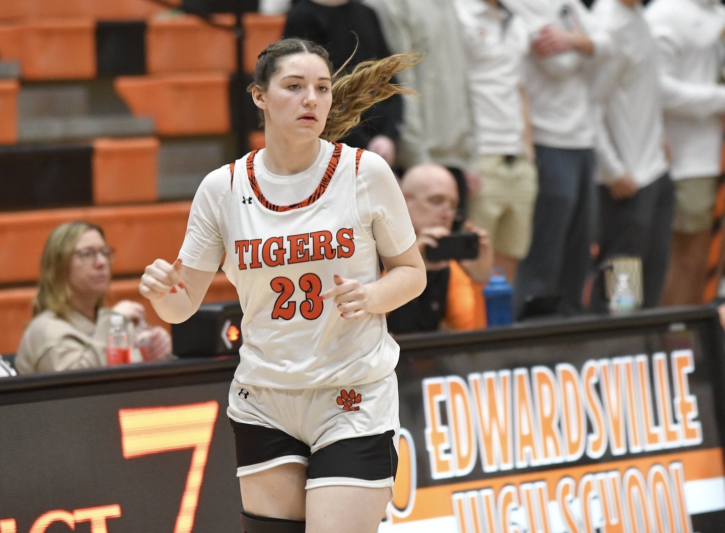 The Tigers' Lainey McFarlin.