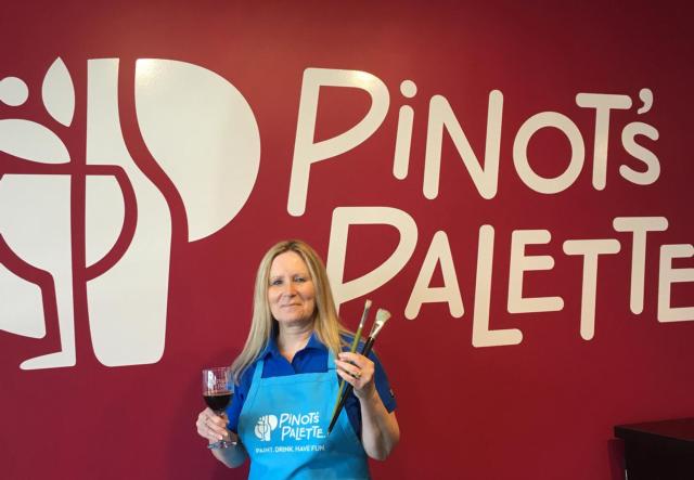  Jane Seymour, owner of Pinot’s Palette in Edwardsville.