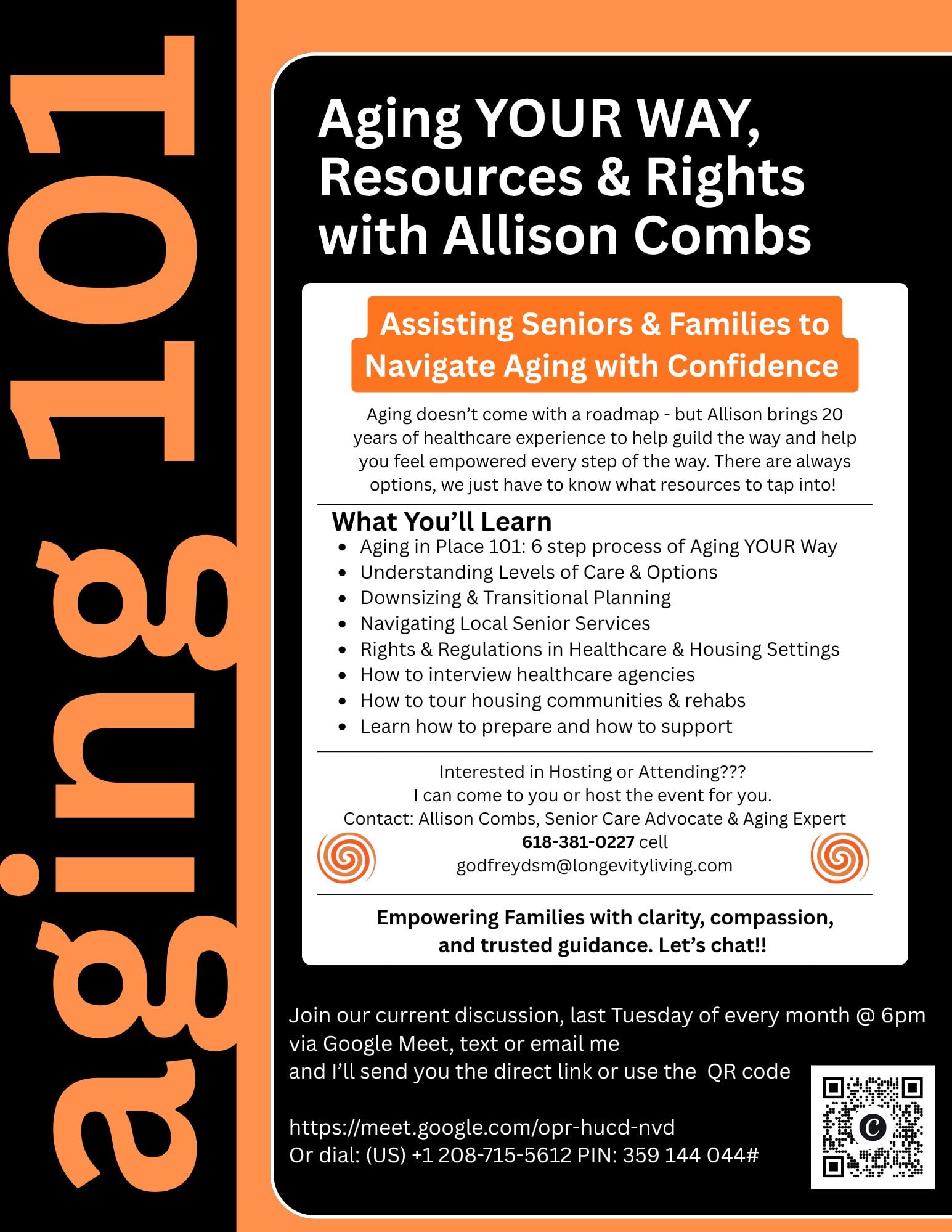 Aging YOUR WAY, Resources & Rights with Allison Combs