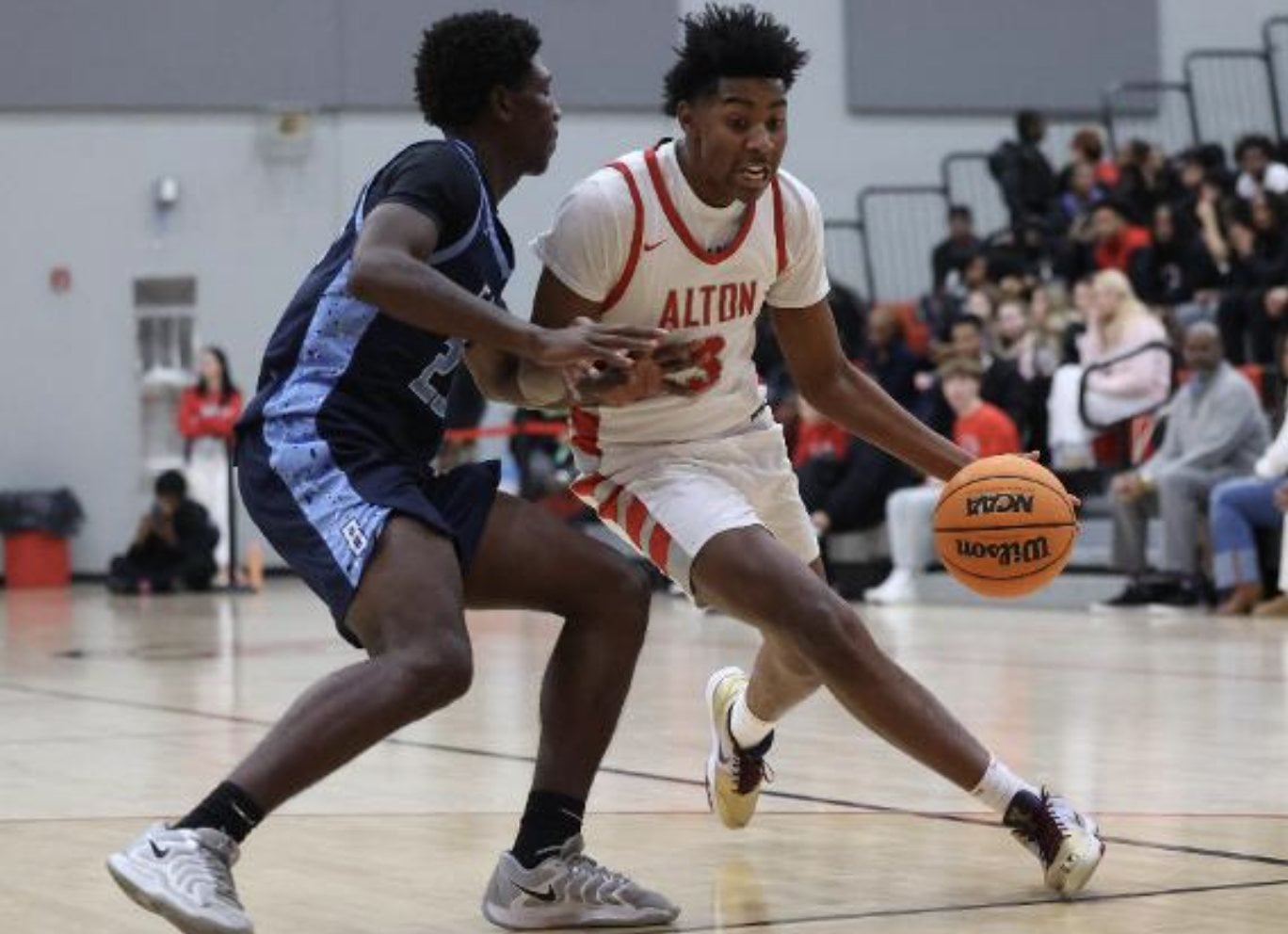 Ryan Howard Jr. in a contest under Coach Dylan Dudley last season.
