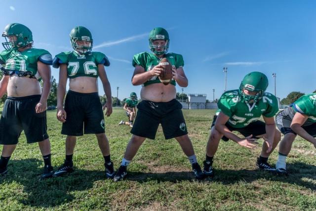 The Carrollton Hawks are working hard in pre-season practices in preparation for the 2017 football season. (Photos courtesy of Michael Weaver)