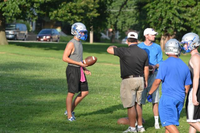 Trey Aguirre is a guiding force for the rest of the Marquette Catholic High School team with his four years of varsity experience.