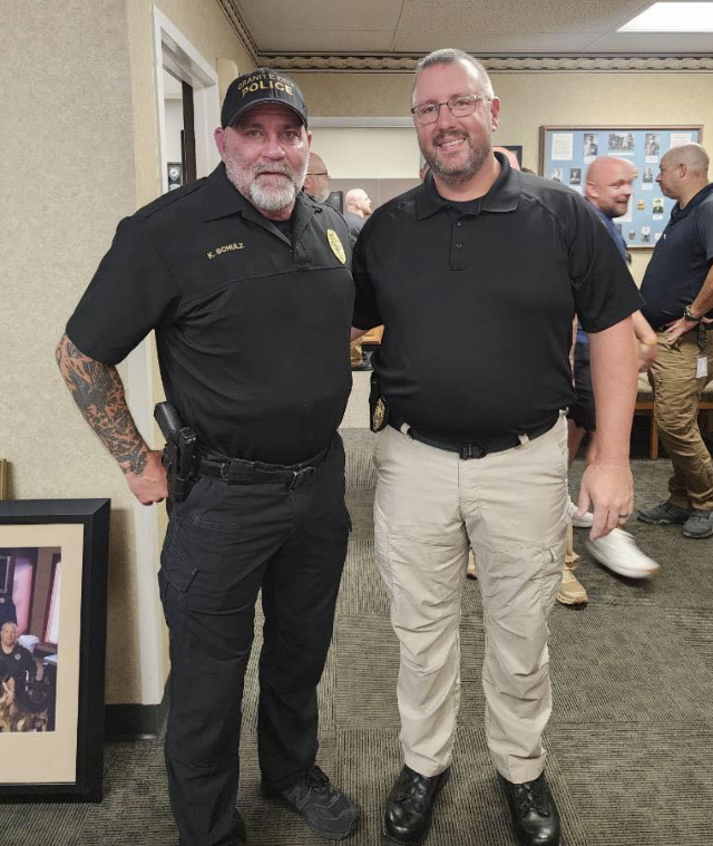 Lt. Karl Schulz (left)