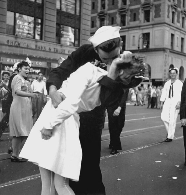 Celebrations as Japan confirmed its surrender in the Second World War.