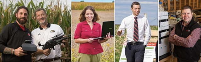 Composite photo, left to right: Josh Pritsolas, Randy Pearson, Carrie Butts-Wilmsmeyer, Nicholas Heller, Kevin Tucker