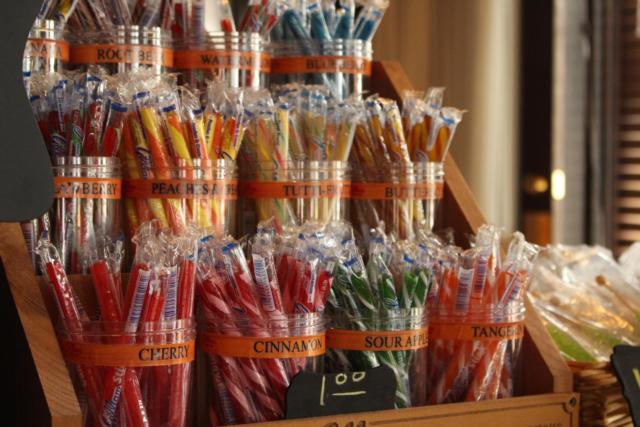 The wall of sixlets at 1904 General Store.