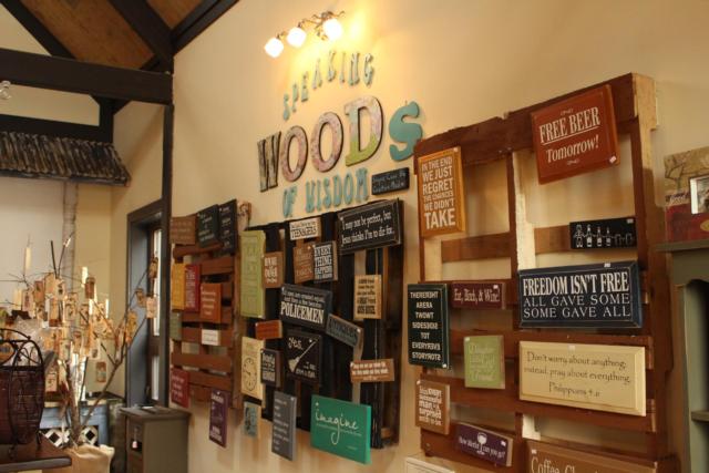 Handmade signs available for purchase at 1904 General Store.