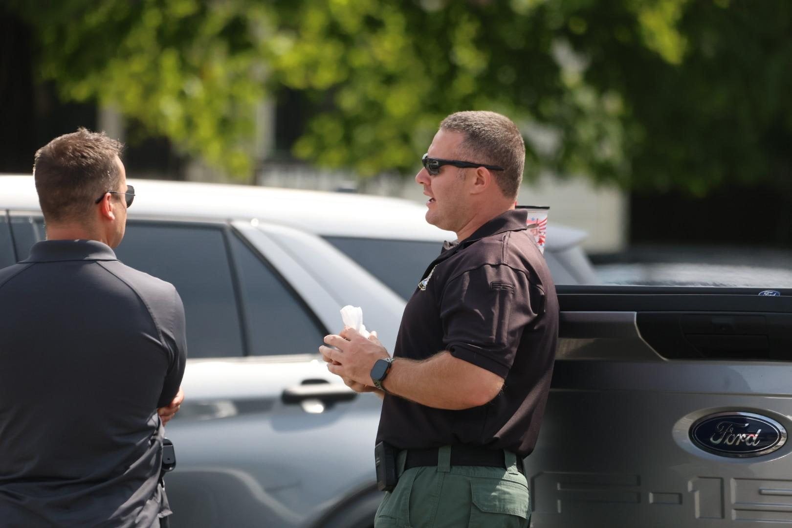 A photo from the scene near the shooting in Granite City on Monday morning. (Chris Rhodes photo)