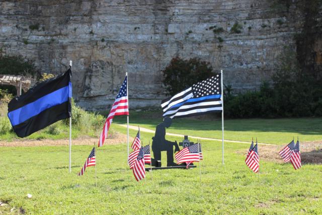 Officer Blake Snyder was honored Saturday morning with the renaming and dedication of route 100. (Photos by Steven Spencer)