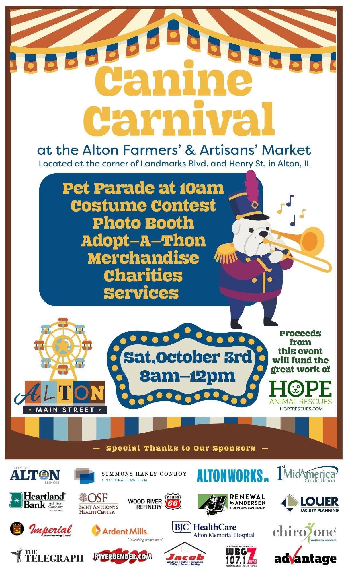 Canine Carnival at the Alton Farmers' & Artisans' Market