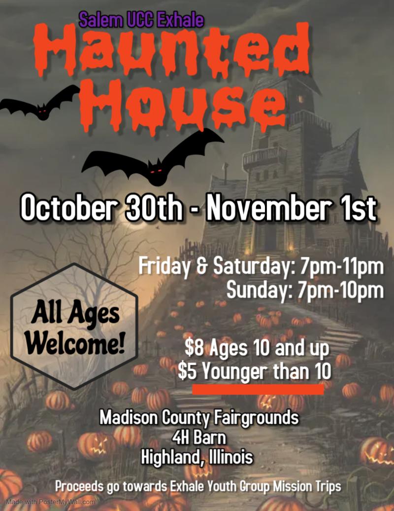 Haunted House event flyer