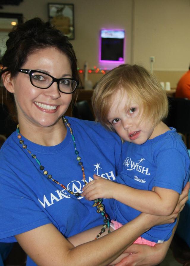 Wish Child Alexis with mom Ashley