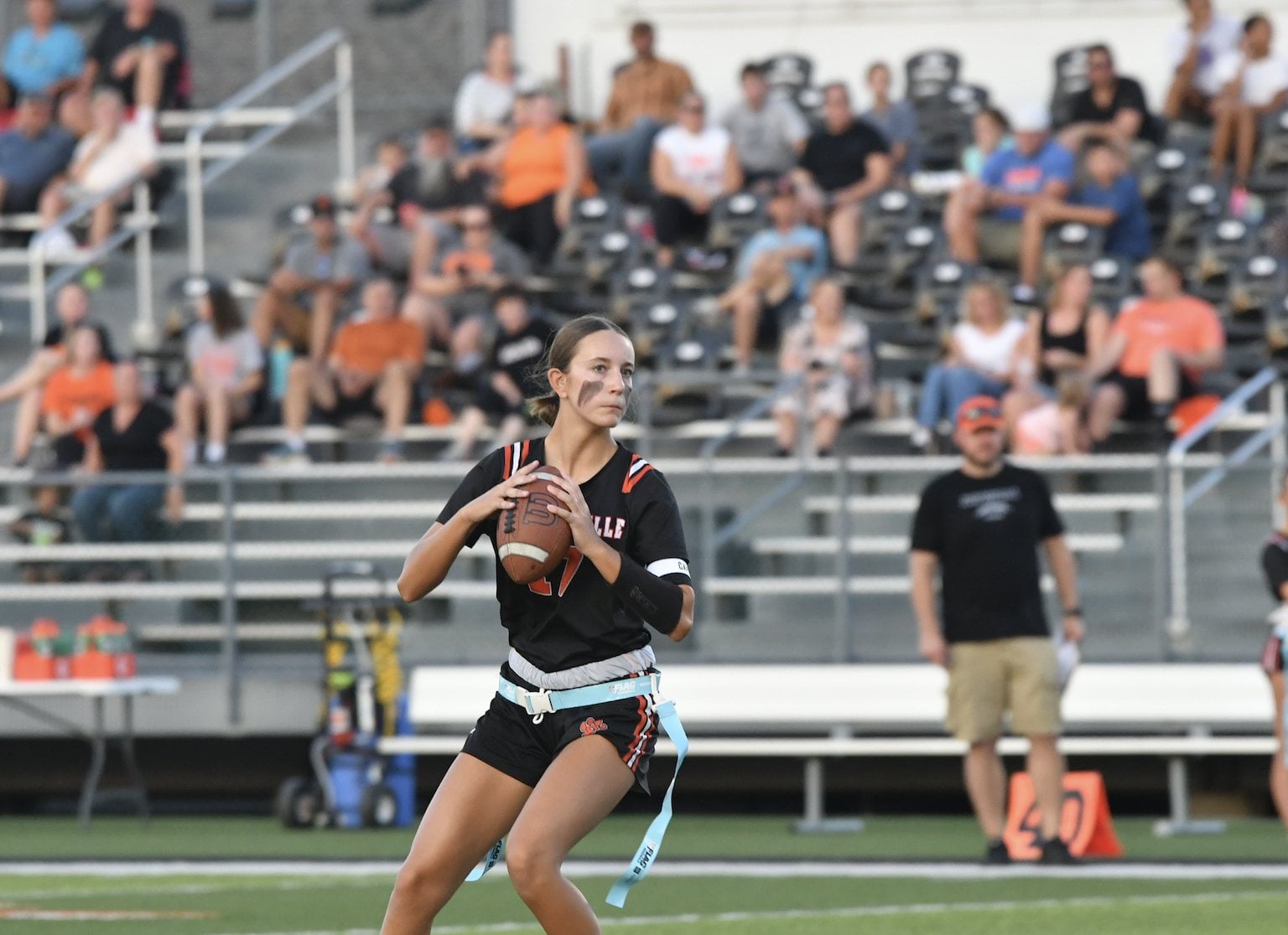 Edwardsville quarterback Ella Wallace.