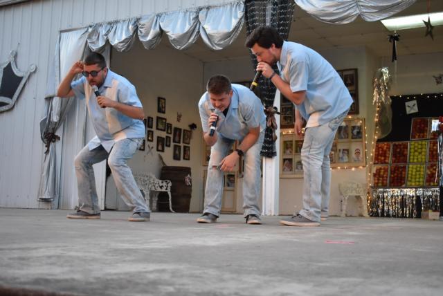 Three of the Four members of the A Cappella group 