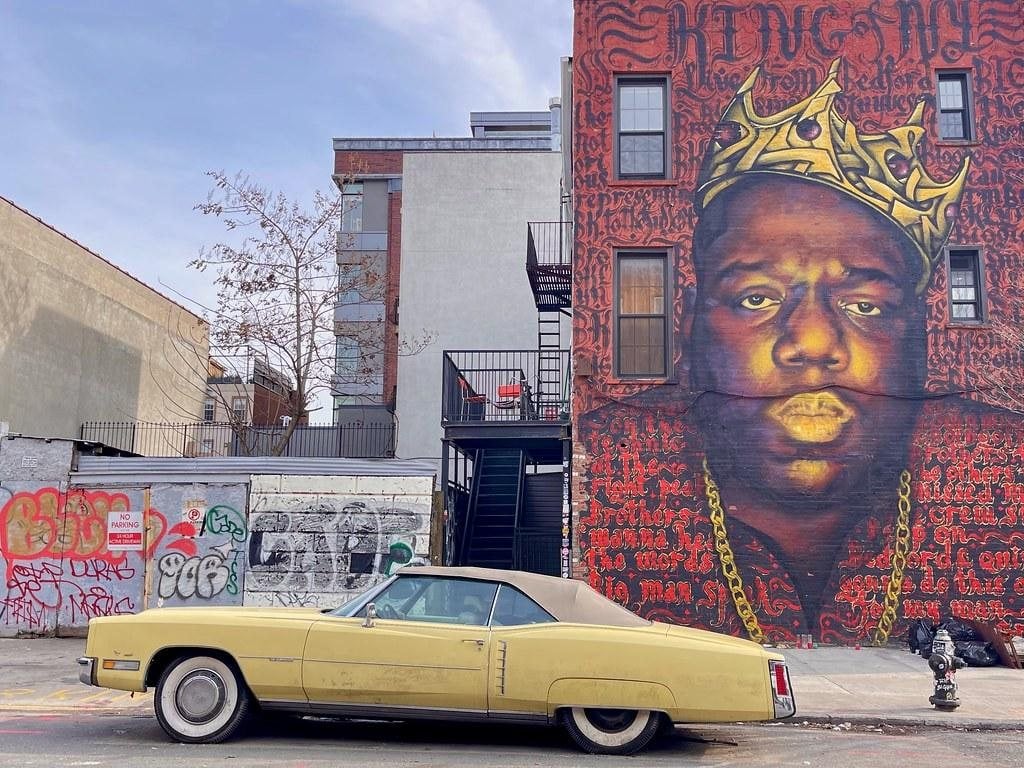 Notorious B.I.G. mural.