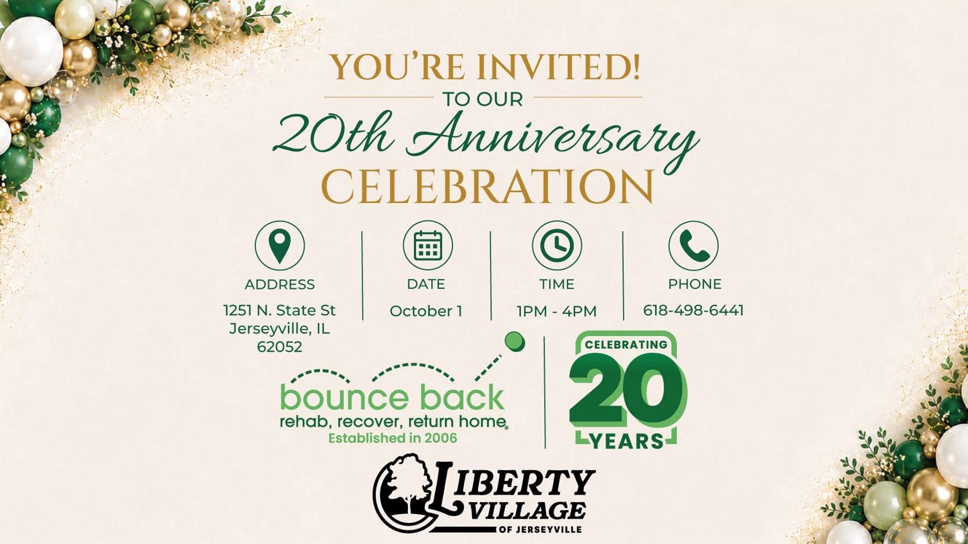 Bounce Back 20th Anniversary Celebration
