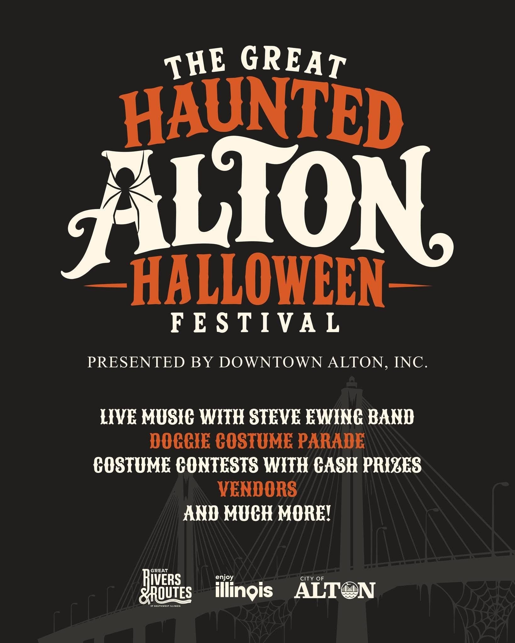 The Great Haunted Alton Halloween Festival event flyer