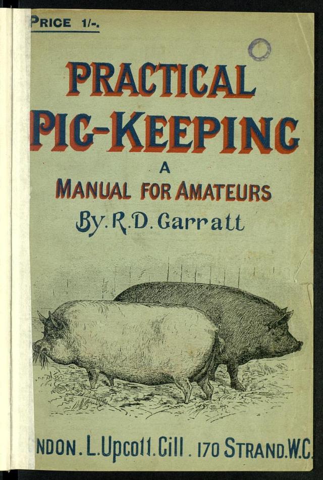 Practical Pig-Keeping: A Manual for Amateurs https://www.biodiversitylibrary.org/item/191265#