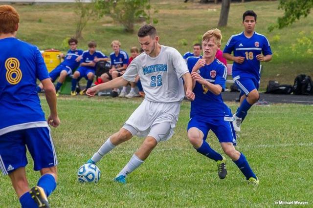 Jersey's Logan Simpson and Caleb Manns were keys to the Panthers' win over Roxana on Monday with two goals each. (Photos courtesy of Michael Weaver)