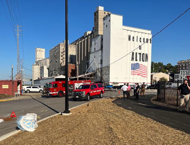Alton firefighters were called to a battery spill at Argosy on Wednesday morning and their quick actions prevented the spill from moving into nearby drains.