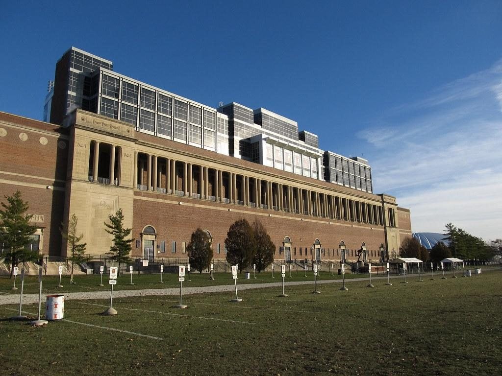 Memorial Stadium in Champaign where Farm Aid was held.