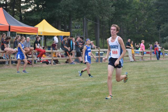 Jersey's Ben Flowers romps to the finish of the George Havens Invitational.