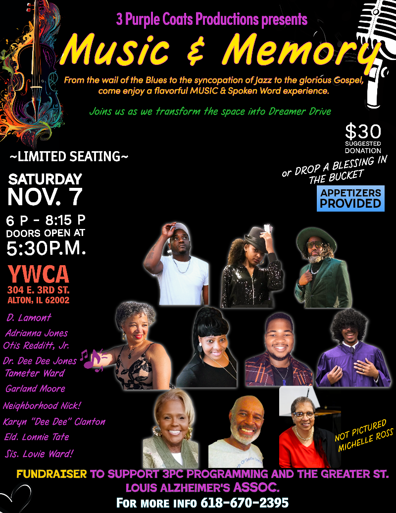 MUSIC & MEMORY event flyer