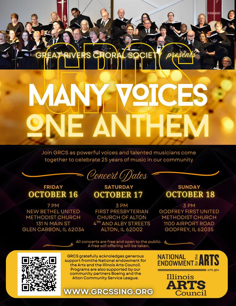 Great Rivers Choral Society Presents: Many Voices One Anthem