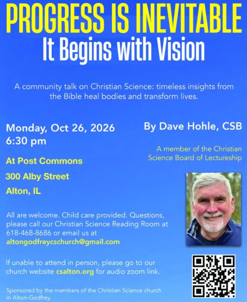 Progress is Inevitable - It Begins with Vision  event flyer