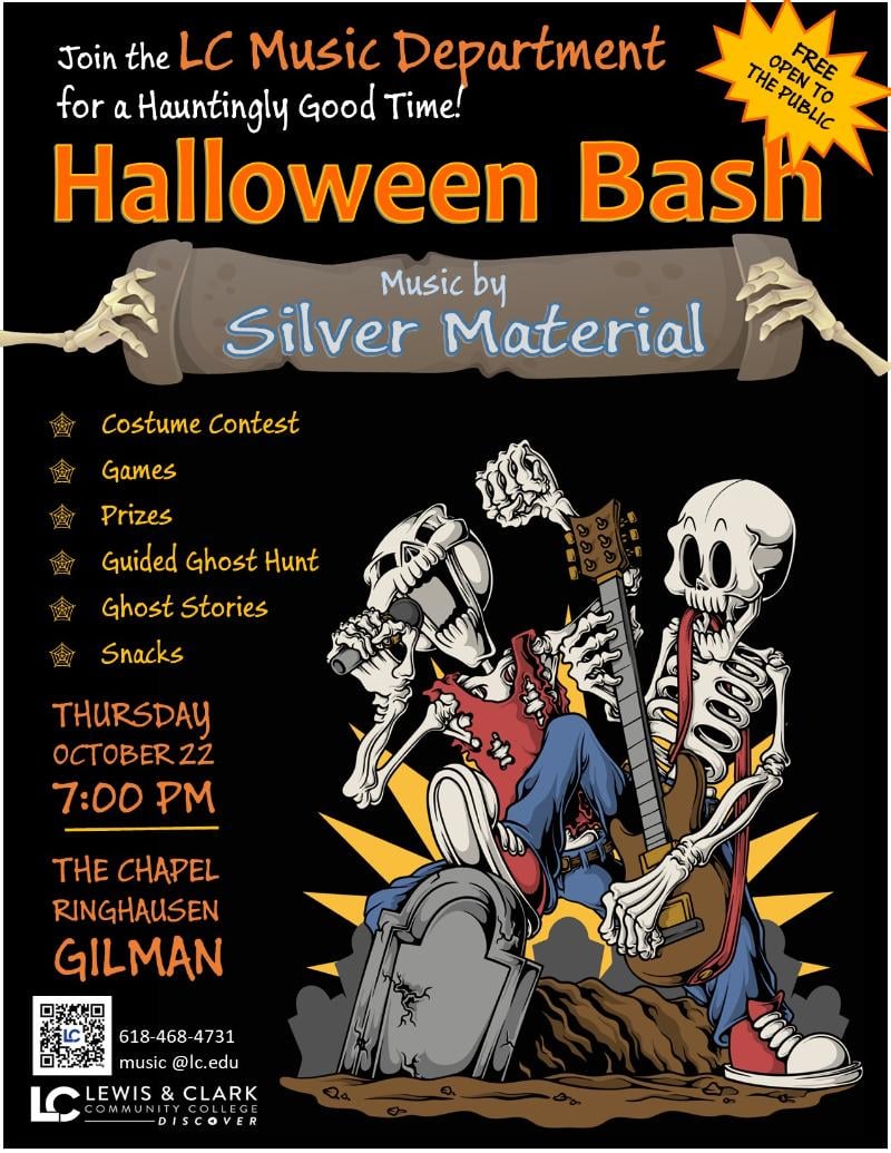 LC Music Department Halloween  Bash event flyer