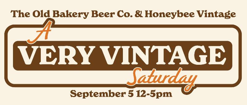 A Very Vintage Saturday event flyer