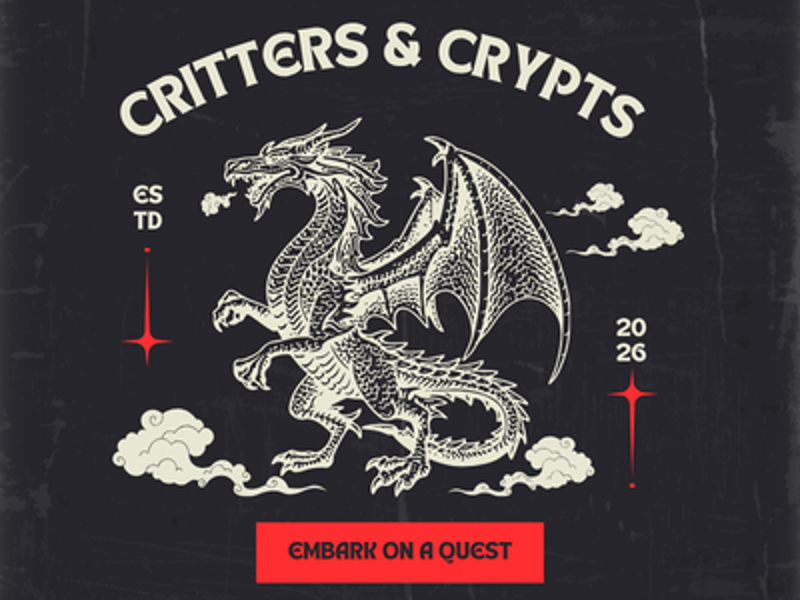 Critters and Crypts: Spring Session event flyer