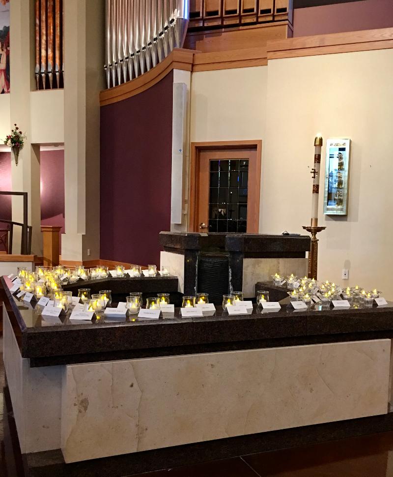 Mass in Remembrance of Miscarried Babies - All Are Welcome event flyer