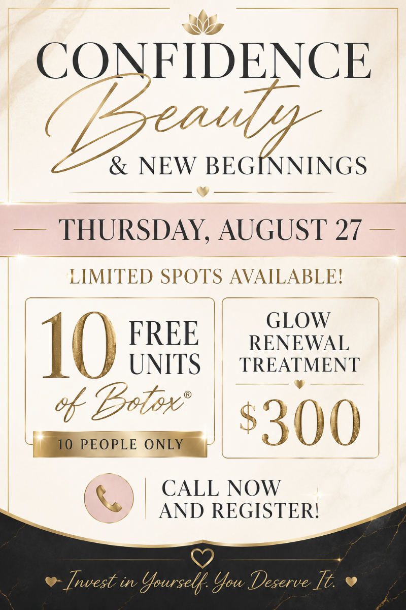 Confidence, Beauty, & New Beginnings event flyer