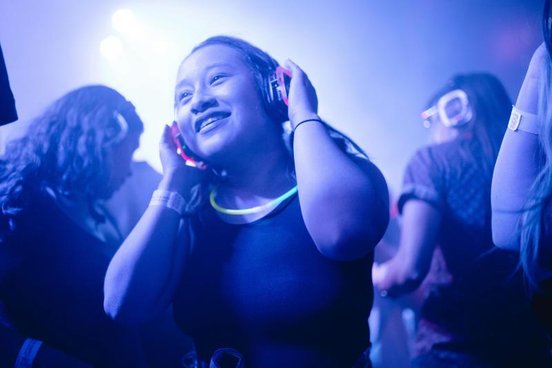 Silent Disco @ Your Library event flyer